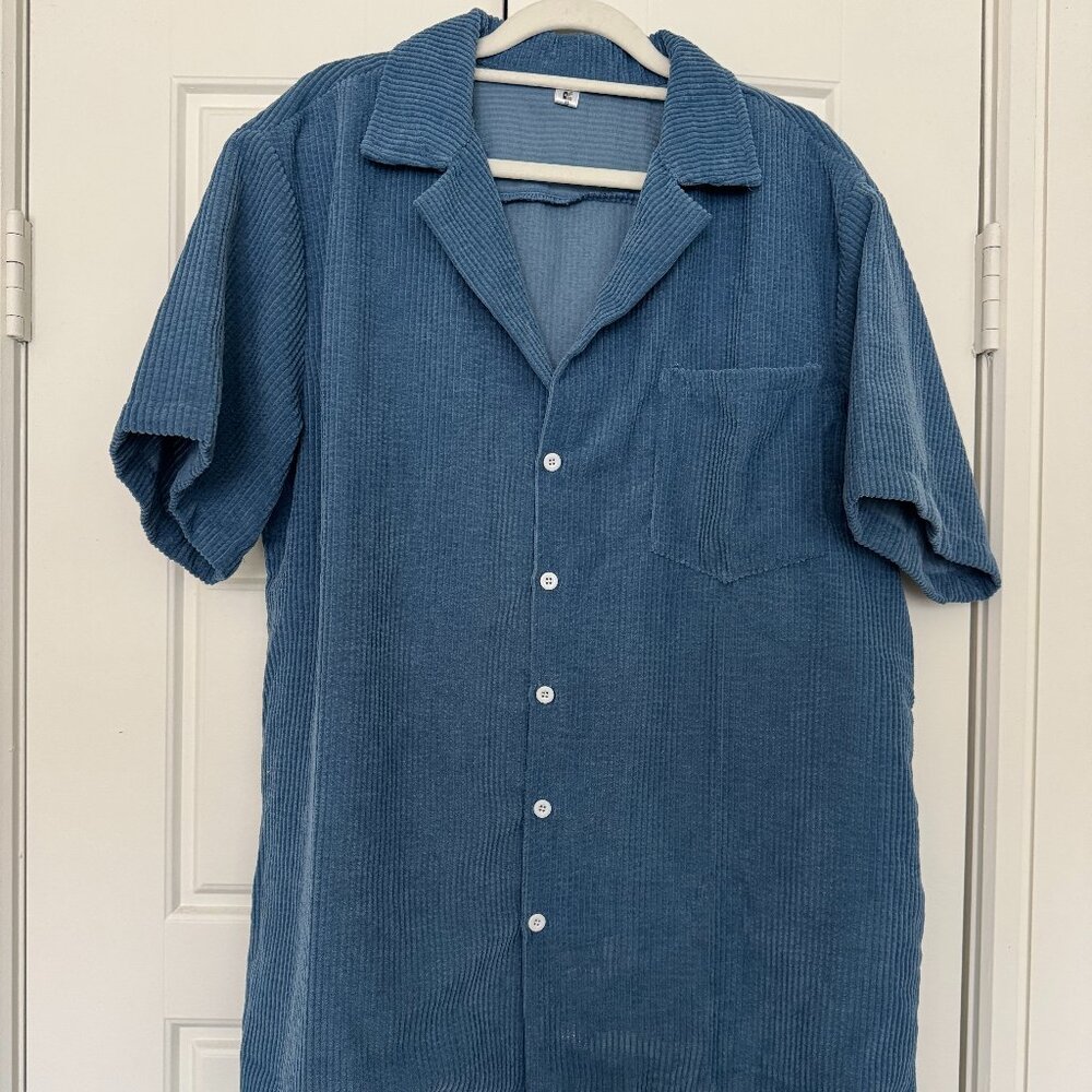 mens vintage corduroy button down